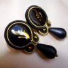 Orecchini Oro - Nero - immagine 2